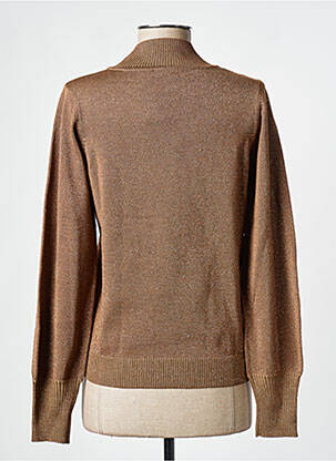 Pull resserrée sur le bas manches longues or GEISHA femme
