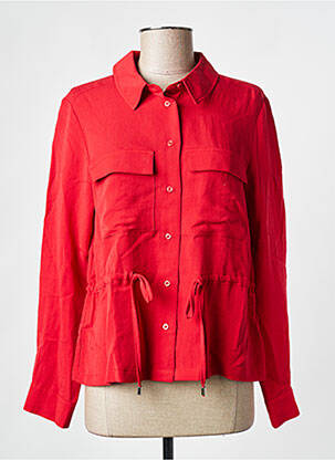 Chemisier tissage crêpe manches longues rouge STREET ONE femme