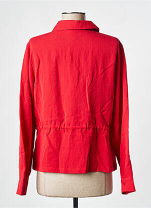 Chemisier tissage crêpe manches longues rouge STREET ONE femme