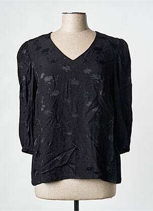 Blouse manches 3/4 manches 3/4 noir JULIE GUERLANDE femme