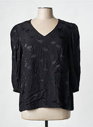 Blouse manches 3/4 manches 3/4 noir JULIE GUERLANDE femme