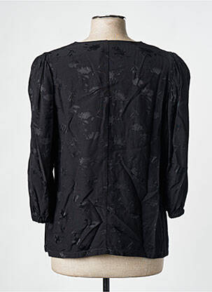 Blouse manches 3/4 manches 3/4 noir JULIE GUERLANDE femme