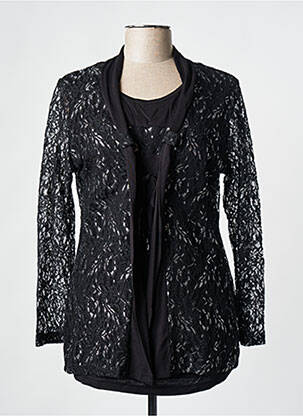 Top coupe cintrée manches longues noir GREGORY PAT femme