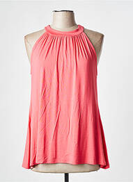 Top tissage jersey sans manche rouge MARIA VILLALOBOS femme