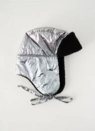 Bonnet doublure argent MAISON MICHEL femme
