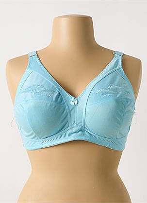 Soutien-gorge effet matière satinée haut soutien-gorge emboitant bleu XIUFEN femme