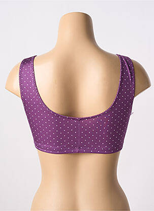 Soutien-gorge sans armature brassieres violet BLANCHEPORTE femme