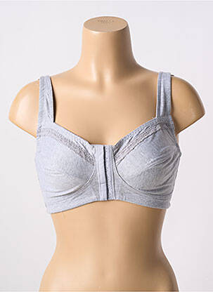 Soutien-gorge sans armature brassieres gris BLANCHEPORTE femme