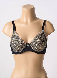 Soutien-gorge légère et transparente haut soutien-gorge moulé noir INTIMEA femme