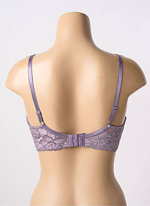 Soutien-gorge broderie haut soutien-gorge emboitant violet SASSA femme