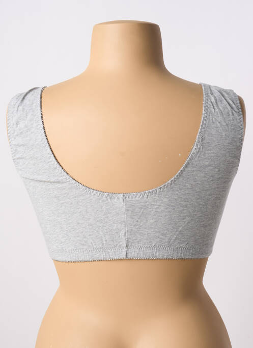 Soutien-gorge sans armature brassieres gris BLANCHEPORTE femme