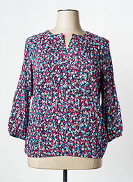 Blouse imprimé fleurs manches 3/4 noir RABE femme