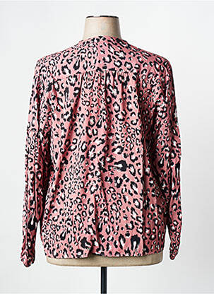 Blouse tissage popeline manches longues rose JULIE GUERLANDE femme