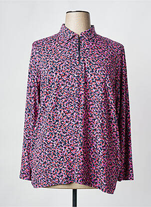 Polo manches longues manches longues rose RABE femme