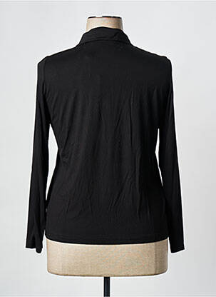 Polo broderie manches longues noir POUPÉE CHIC BY MERCEDES DE MIGUEL femme