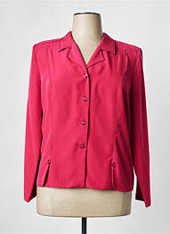 Chemisier tissage crêpe manches longues rouge FRANCE RIVOIRE femme