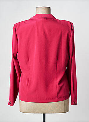 Chemisier tissage crêpe manches longues rouge FRANCE RIVOIRE femme