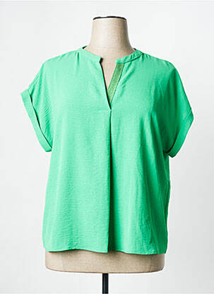 Blouse manches courtes manches courtes vert TINTA STYLE femme
