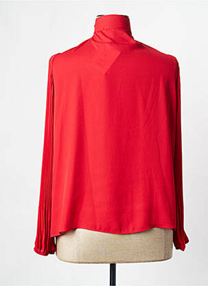 Blouse légère et transparente manches longues rouge TINTA STYLE femme