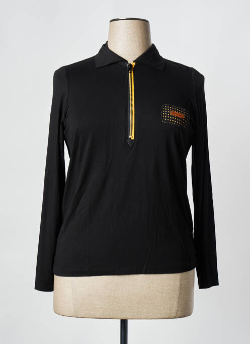 Polo noir POUPÉE CHIC BY MERCEDES DE MIGUEL pour femme