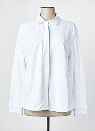 Chemisier coupe cintrée manches longues blanc BARILOCHE femme