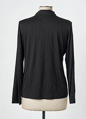 Polo broderie manches longues noir POUPÉE CHIC BY MERCEDES DE MIGUEL femme