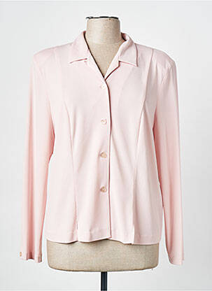 Chemisier coupe cintrée manches longues rose FRANCE RIVOIRE femme