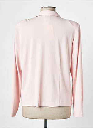 Chemisier coupe cintrée manches longues rose FRANCE RIVOIRE femme