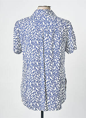 Chemisier manches courtes manches courtes bleu ESTEL COLLECTION femme
