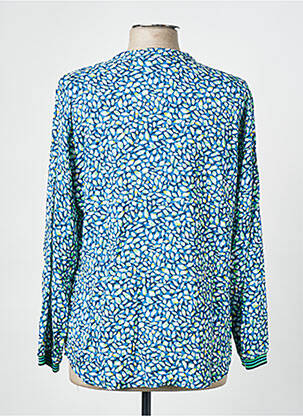 Chemisier coupe cintrée manches longues bleu RABE femme