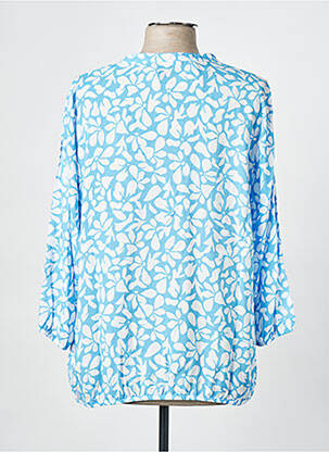 Blouse imprimé fleurs manches 3/4 bleu RABE femme