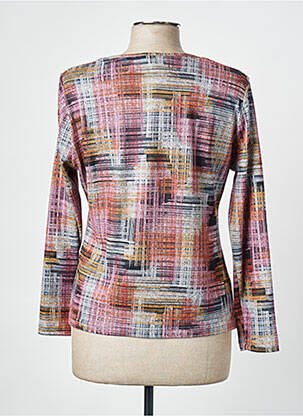 Pull tissage chiné manches longues gris FRANCE RIVOIRE femme