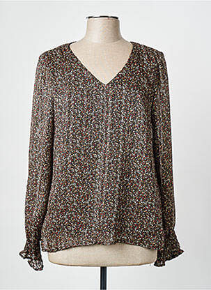 Blouse manches longues manches longues noir SIGNE NATURE femme