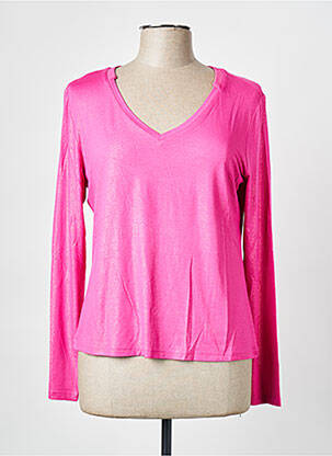 T-shirt manches longues manches longues rose EVA KAYAN femme