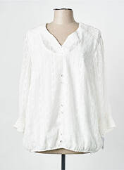 Blouse blanc CHRISTINE LAURE pour femme seconde vue