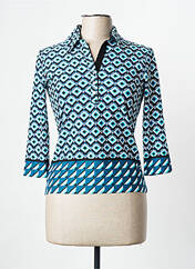 Polo bleu CHRISTINE LAURE pour femme seconde vue