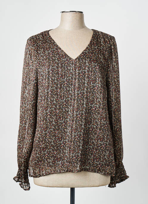 Blouse manches longues manches longues noir SIGNE NATURE femme