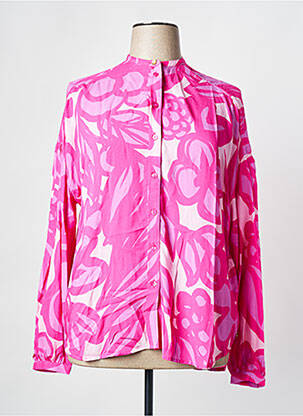 Chemisier coupe cintrée manches longues rose FABIENNE CHAPOT femme