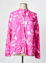 Chemisier coupe cintrée manches longues rose FABIENNE CHAPOT femme