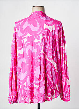 Chemisier coupe cintrée manches longues rose FABIENNE CHAPOT femme