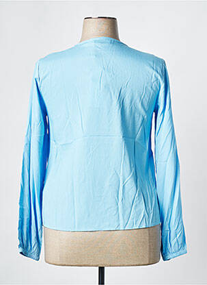 Blouse col rond manches longues bleu CREAM femme