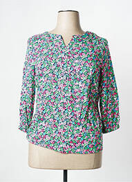 Blouse imprimé fleurs manches 3/4 vert RABE femme