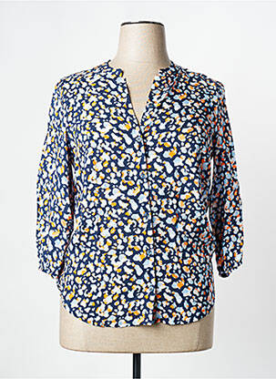 Chemisier coupe cintrée manches 3/4 bleu RABE femme