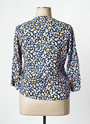 Chemisier coupe cintrée manches 3/4 bleu RABE femme