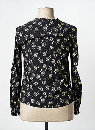 Blouse imprimé fleurs manches longues noir SIGNE NATURE femme