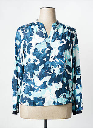 Blouse imprimé fantaisie manches longues bleu RABE femme