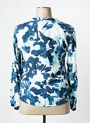 Blouse imprimé fantaisie manches longues bleu RABE femme