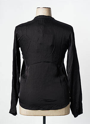 Blouse légère et transparente manches longues noir NÜ femme