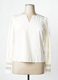 Blouse légère et transparente manches longues beige CREAM femme