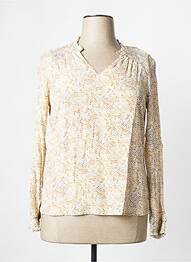 Blouse manches longues manches longues beige SIGNE NATURE femme